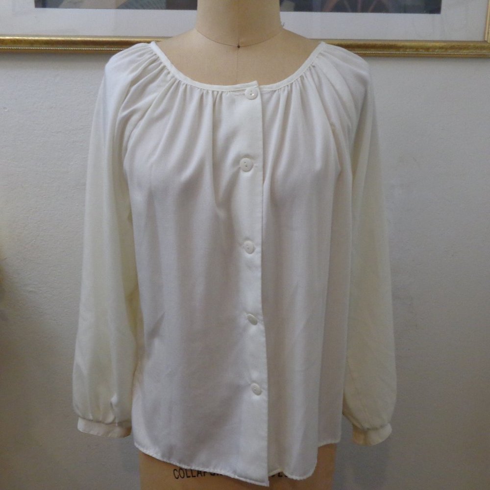 Norton McNaughton Petites White Blouse Top
